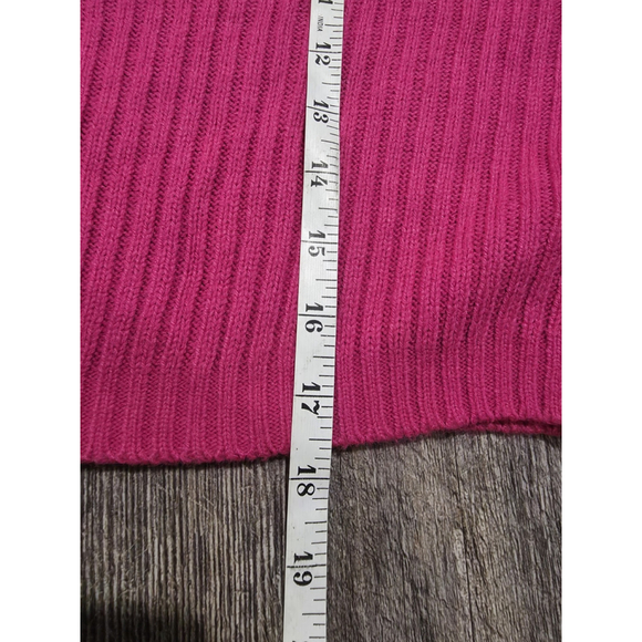 UK2LA Hot Pink Long Sleeve Crop Top Sweater Women's Size XL - Picture 5 of 7